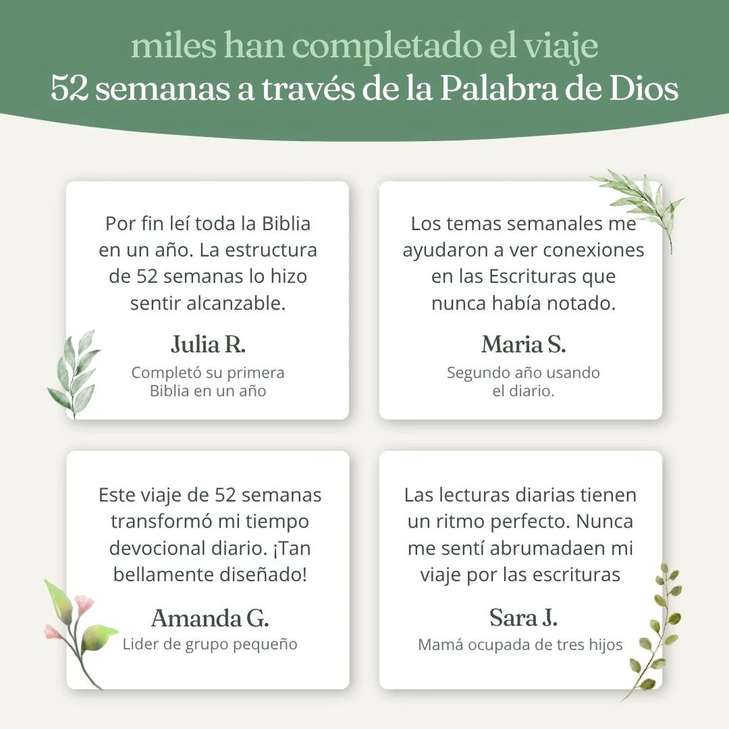 La Biblia en un año - 52 semanas en la Palabra de Dios